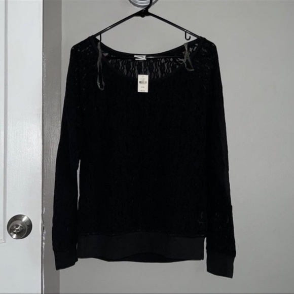 PINK Victoria's Secret Tops - PINK VS LACE LONG SLEEVE